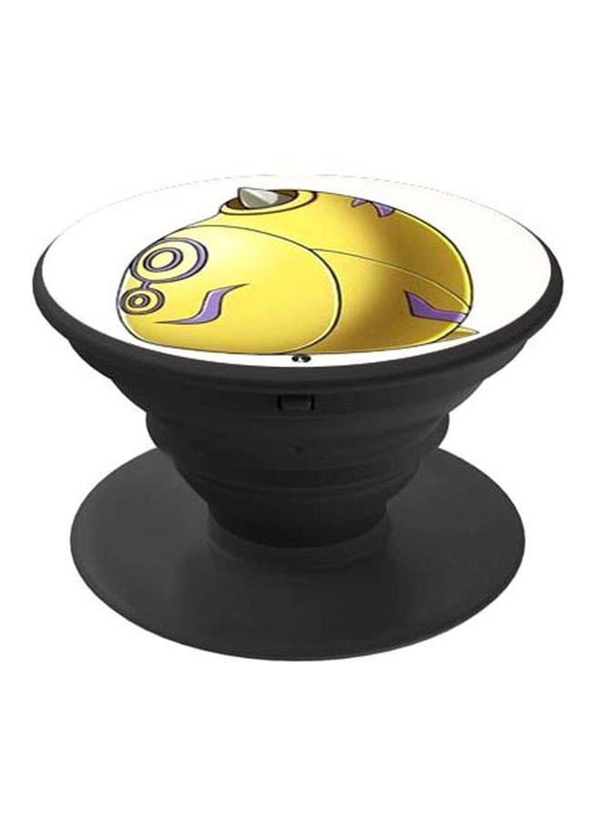 بي بي حامل بوب سوكيت بتصميم مطبوع أبيض/أصفر/أرجواني - Image 1