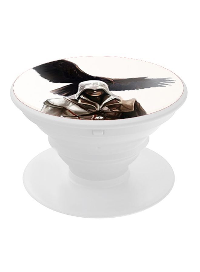 BP Assassin's Creed Printed Pop Up Finger Grip Phone Holder White/Grey/Black - Image 1
