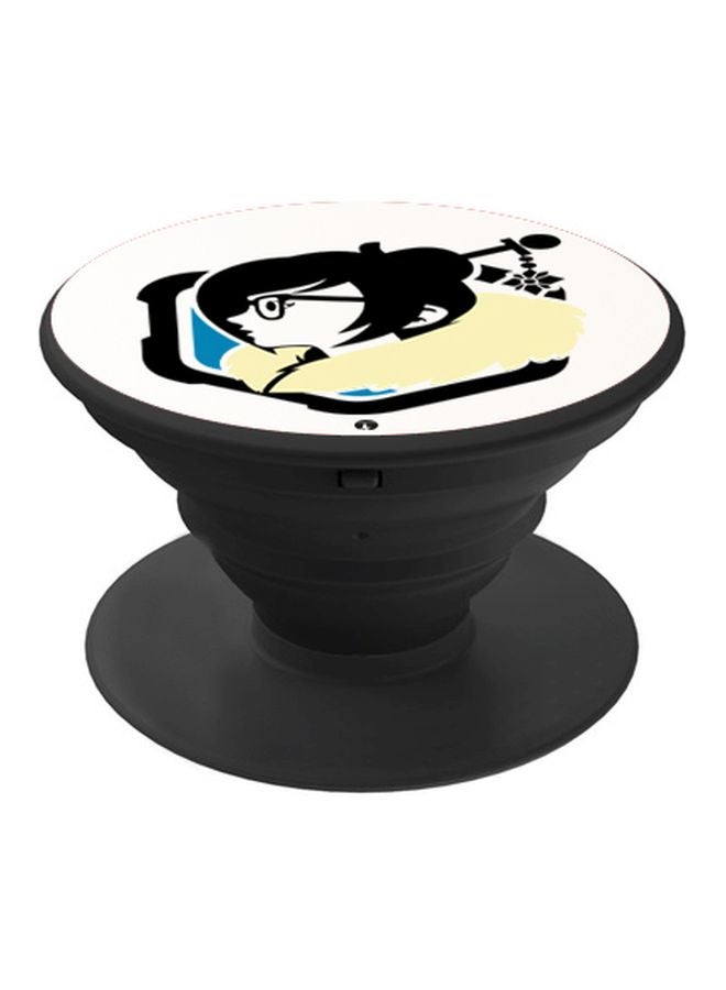 BP Printed Pop Socket Black/Yellow/Blue - Image 1