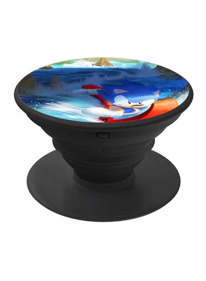 BP Printed Pop Socket Black/Blue/Orange - Image 1