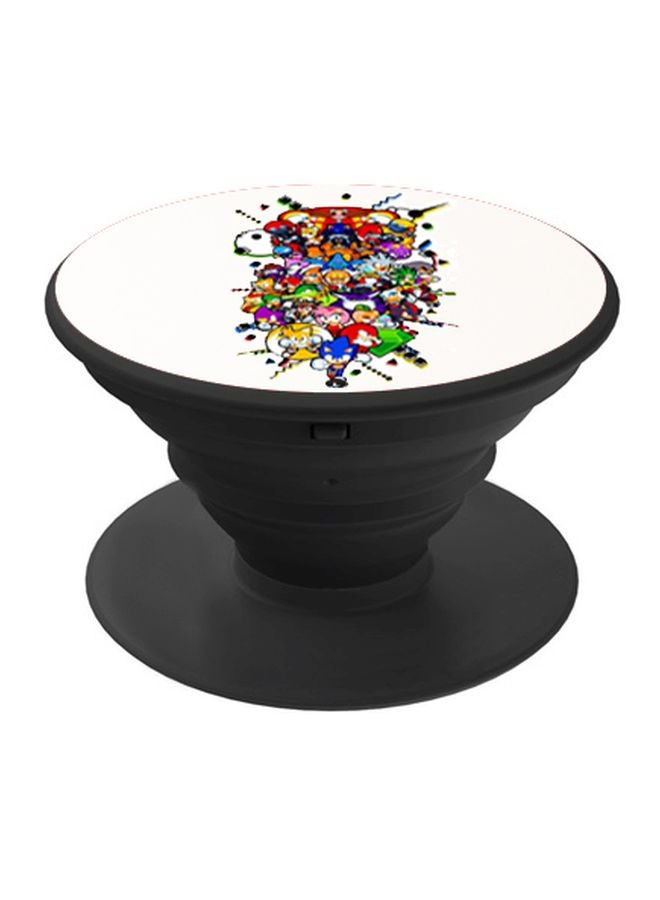 BP Printed Pop Socket Black/White/Red - Image 1
