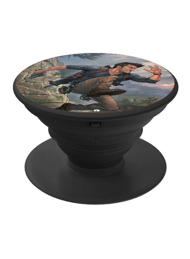 BP Printed Pop Socket Black/Grey/Brown - Image 1