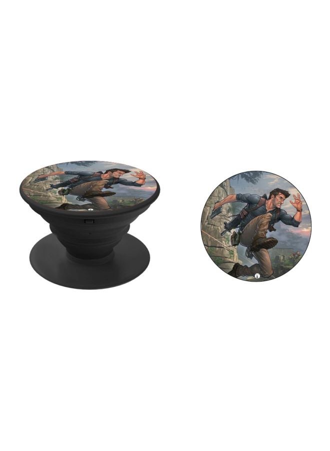 BP Printed Pop Socket Black/Grey/Brown - Image 2
