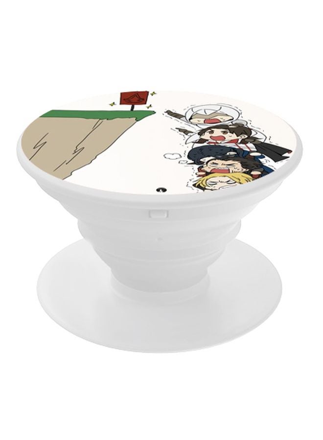 بي بي حامل بوب سوكيت بتصميم مطبوع أبيض/بيج/أخضر - Image 1