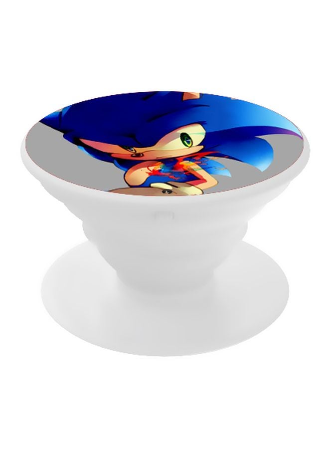 بي بي حامل بوب سوكيت بتصميم مطبوع أبيض/أزرق/بيج - Image 1