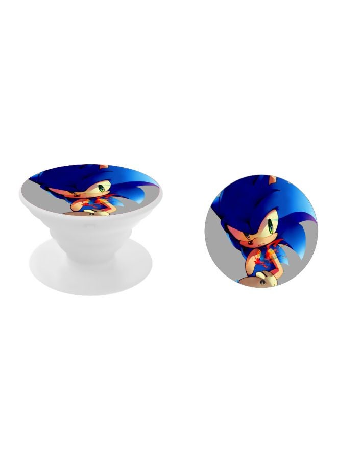 بي بي حامل بوب سوكيت بتصميم مطبوع أبيض/أزرق/بيج - Image 2