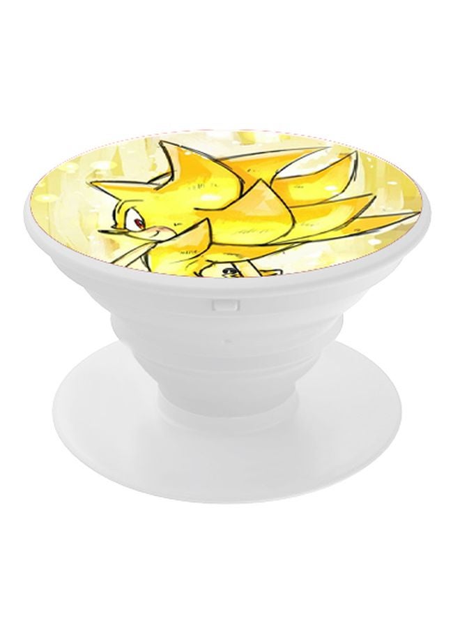 بي بي حامل بوب سوكيت بتصميم مطبوع أبيض/أصفر - Image 1