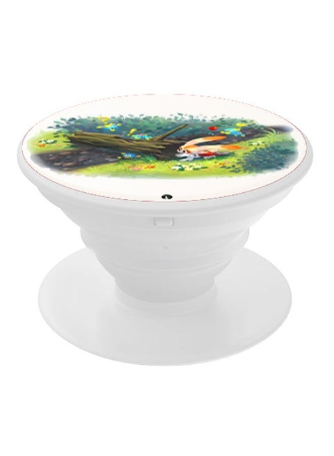 Printed Pop Socket White/Green