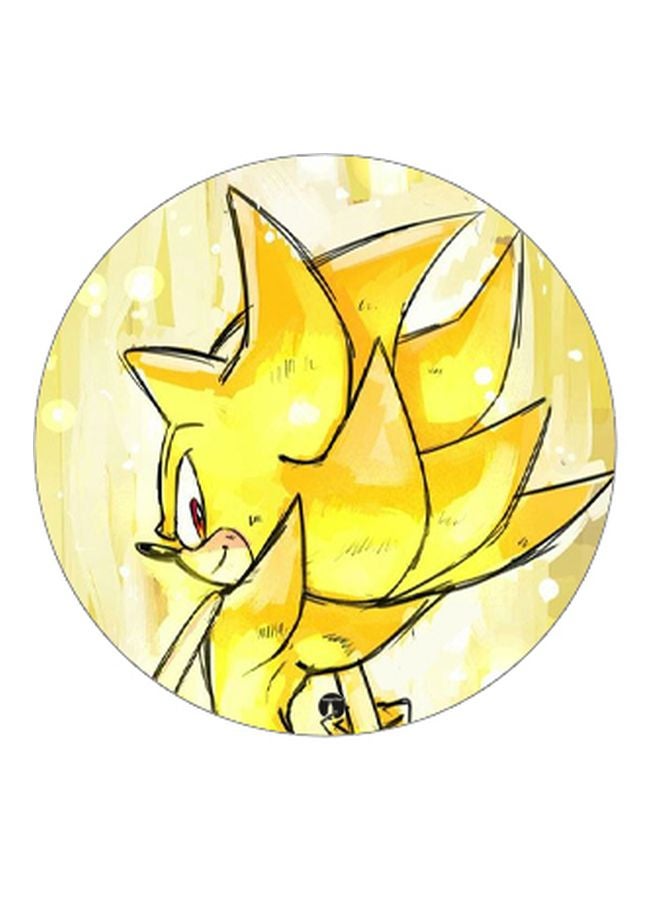 بي بي حامل بوب سوكيت بتصميم مطبوع أبيض/أصفر - Image 2