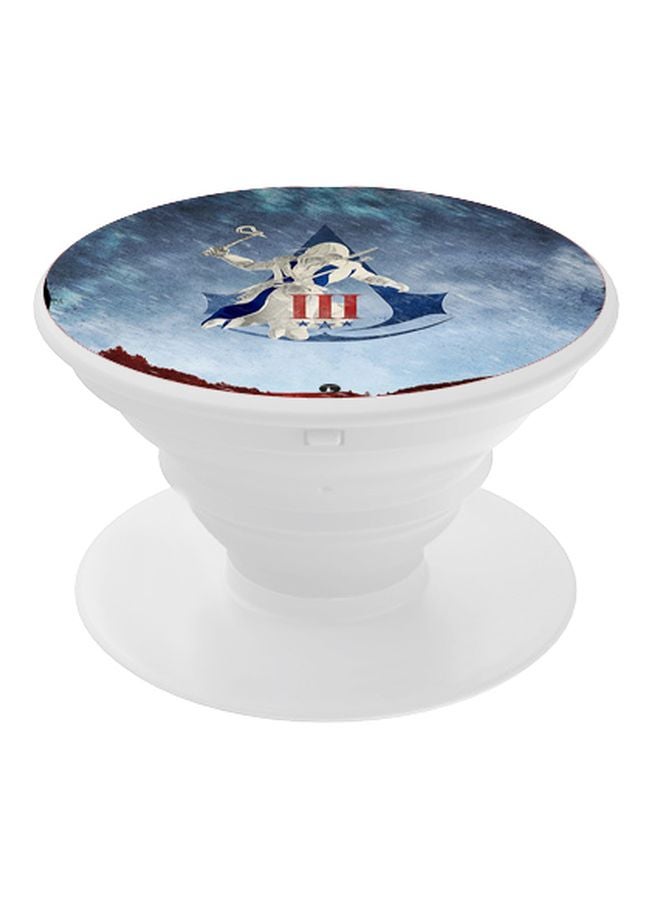 BP Assassin's Creed III Pop Up Finger Grip Phone Holder White/Blue/Red - Image 1