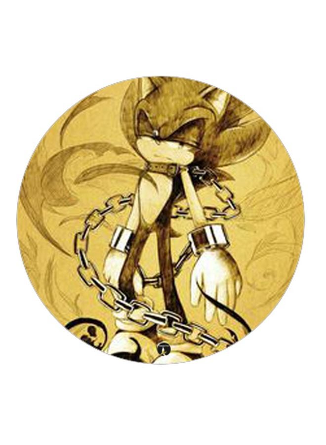 BP Printed Pop Up Finger Grip Phone Holder Gold/Silver/White - Image 2