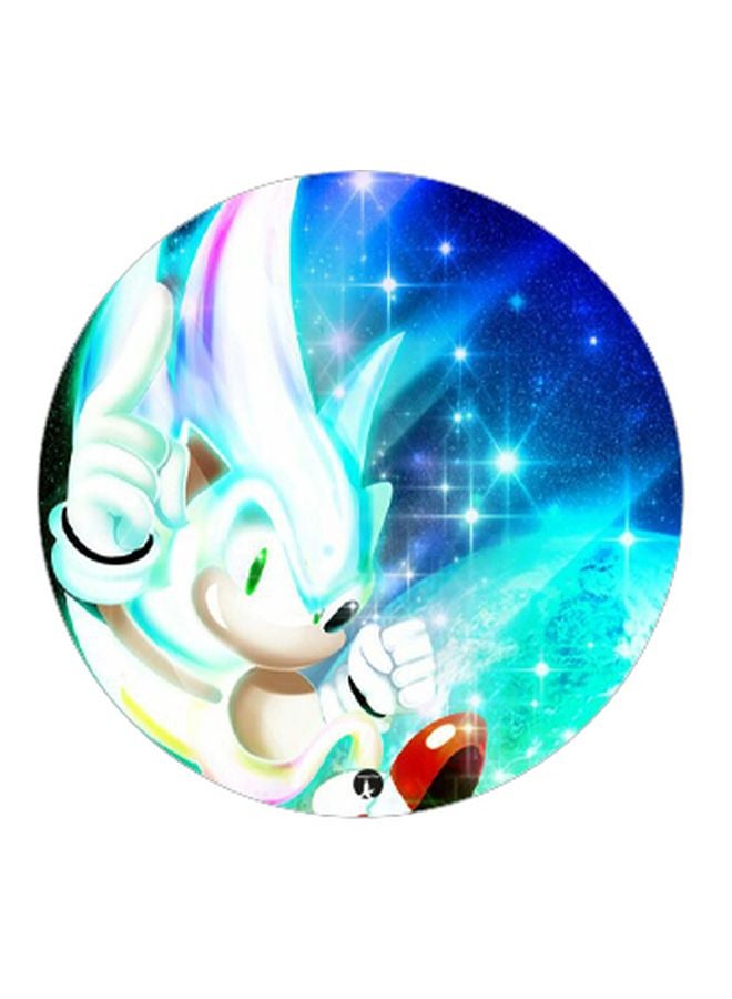 BP Printed Pop Up Finger Grip Phone Holder Blue/Green/White - Image 2