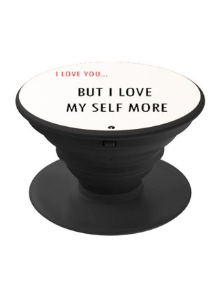 Printed Pop Up Finger Grip Phone Holder Black/White/Red - v1592986488/N38788775A_1