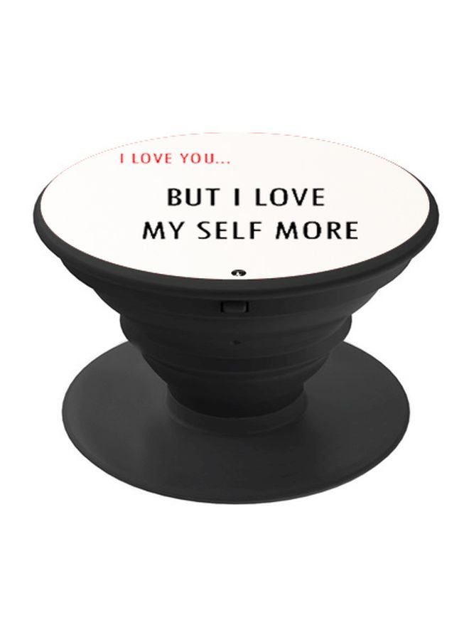Printed Pop Up Finger Grip Phone Holder Black/White/Red