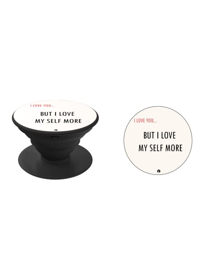 Printed Pop Up Finger Grip Phone Holder Black/White/Red