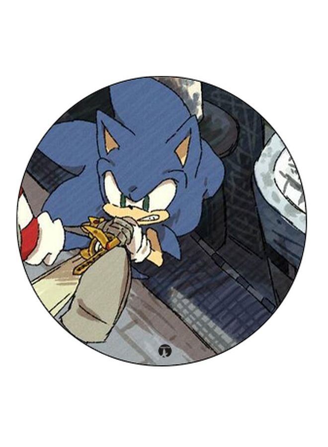 بي بي حامل بوب سوكيت بتصميم مطبوع أزرق/رمادي/أبيض - Image 2