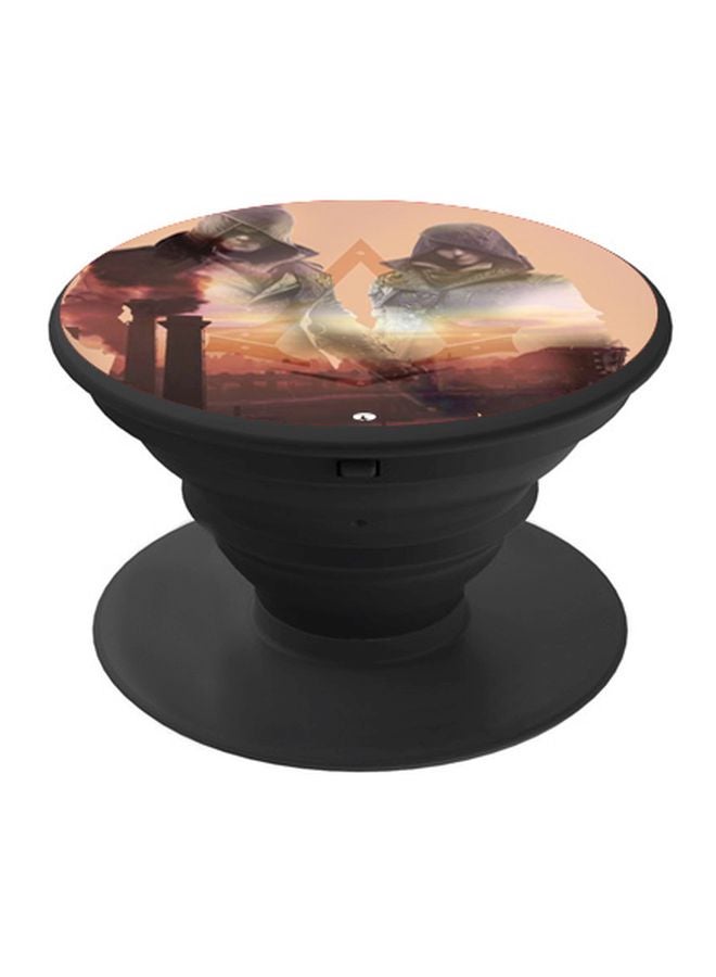 BP Printed Pop Socket Brown/White/Grey - Image 1