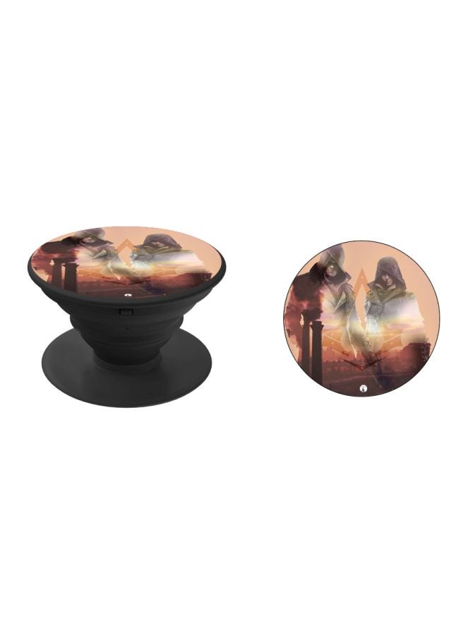 BP Printed Pop Socket Brown/White/Grey - Image 2