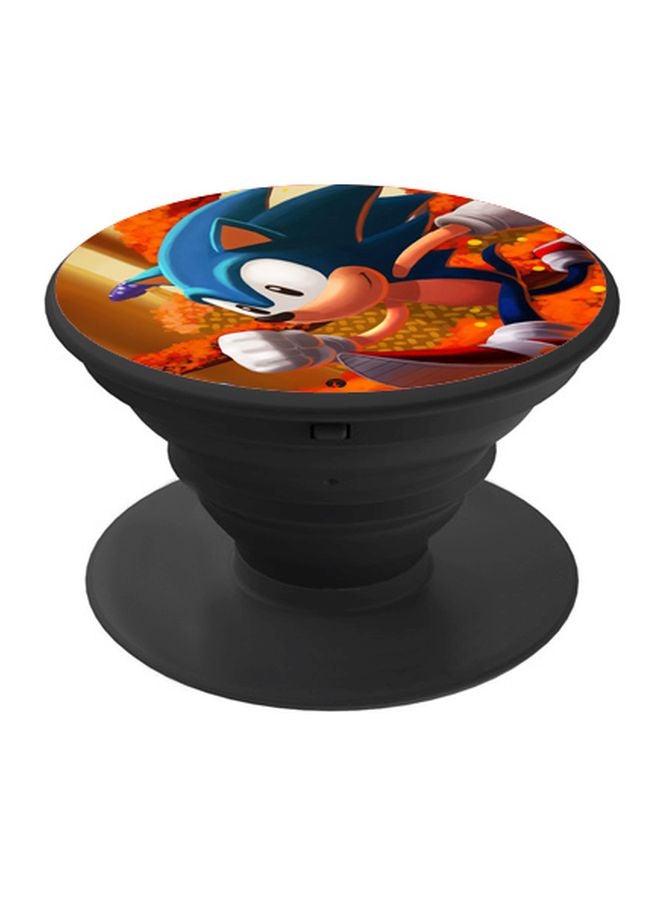 بي بي حامل هاتف منبثق مزين بطبعة أسود/برتقالي/أزرق - Image 1