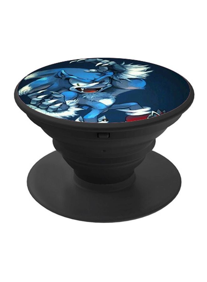 BP Printed Pop Socket Phone Holder Black/Blue - Image 1