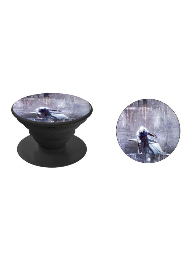 BP Printed Pop Socket Phone Holder Black/Blue/White - Image 2