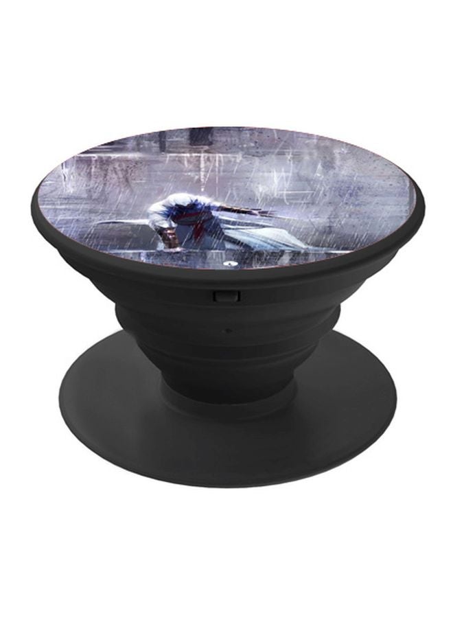 BP Printed Pop Socket Phone Holder Black/Blue/White - Image 1
