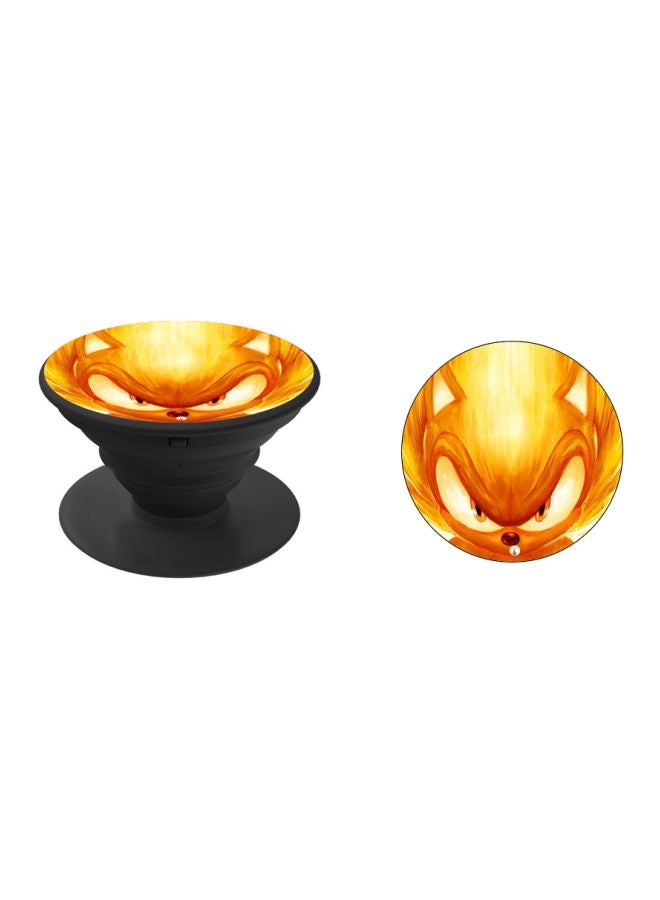 BP Printed Pop Socket Phone Holder Black/Orange - Image 2