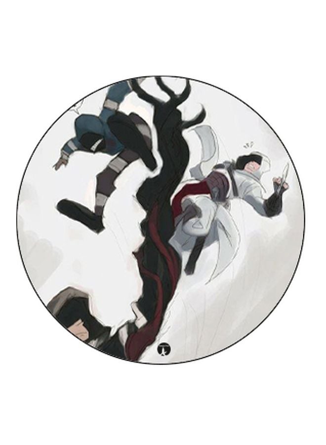 بي بي حامل هاتف منبثق مزين بطبعة أسود/ أبيض - Image 2