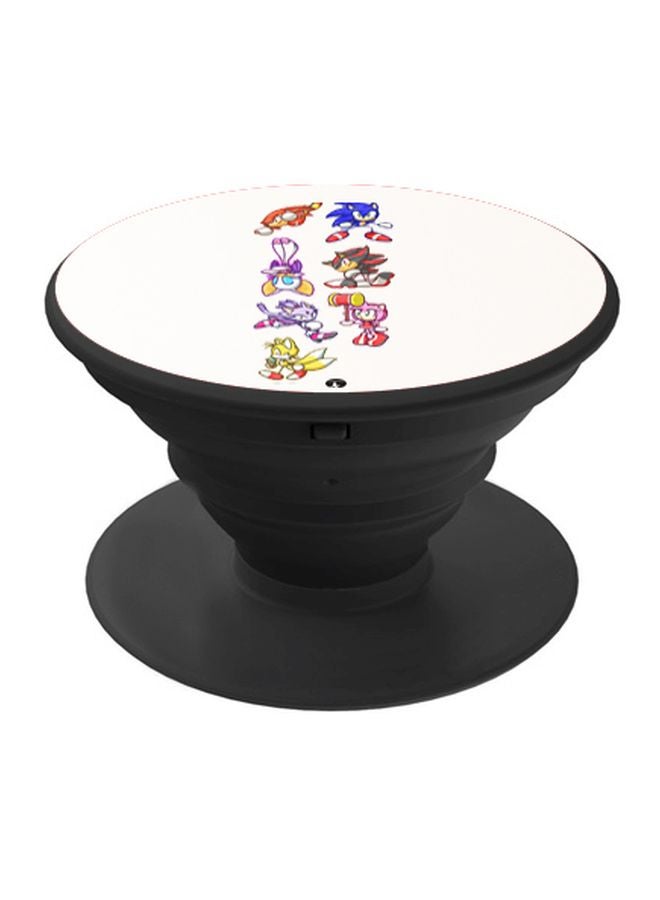 BP Printed Pop Socket Phone Holder Black/White/Blue - Image 1