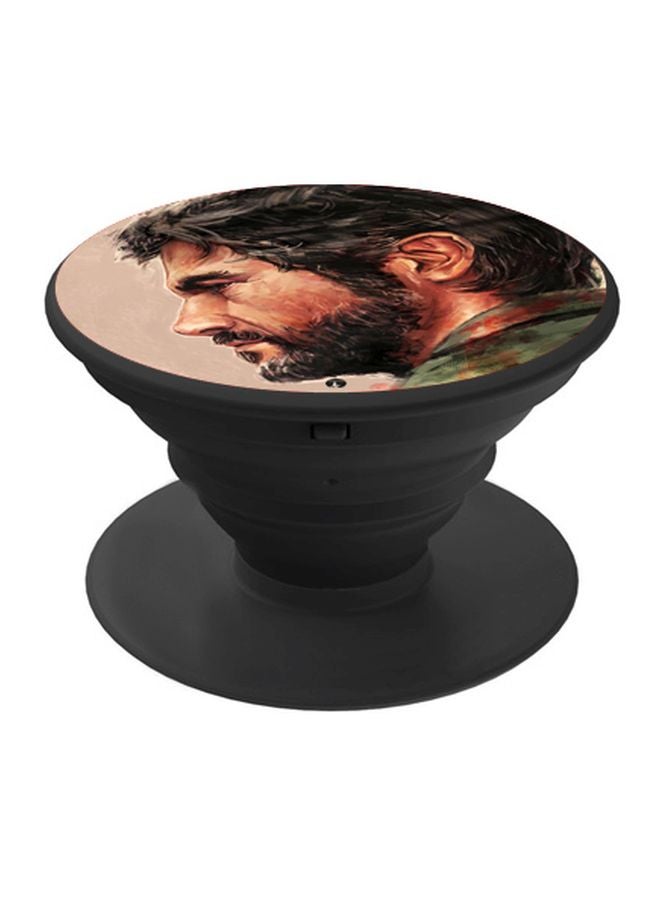 BP Printed Pop Socket Phone Holder Black/Brown - Image 1