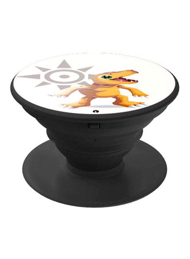 BP Printed Pop Socket Phone Holder Black/White/Orange - Image 1