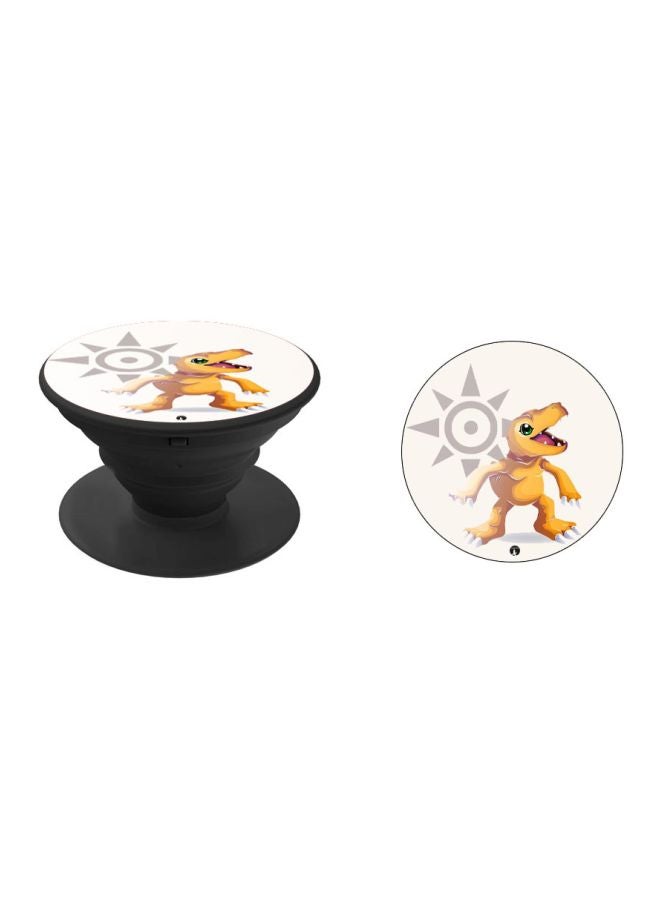 BP Printed Pop Socket Phone Holder Black/White/Orange - Image 2