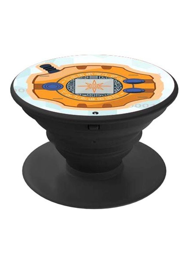 BP Printed Pop Socket Phone Holder Black/Brown/Blue - Image 1