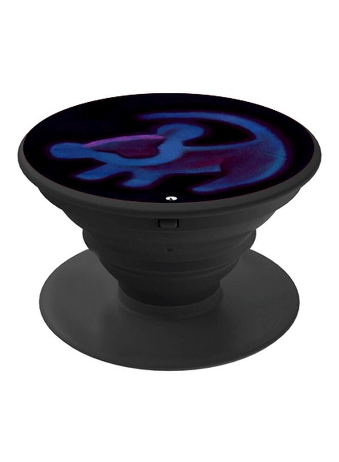 BP Printed Pop Socket Phone Holder Black/Blue/Purple - Image 1