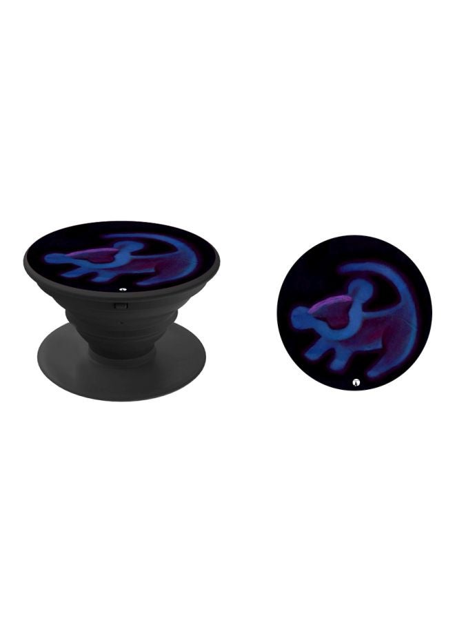 BP Printed Pop Socket Phone Holder Black/Blue/Purple - Image 2