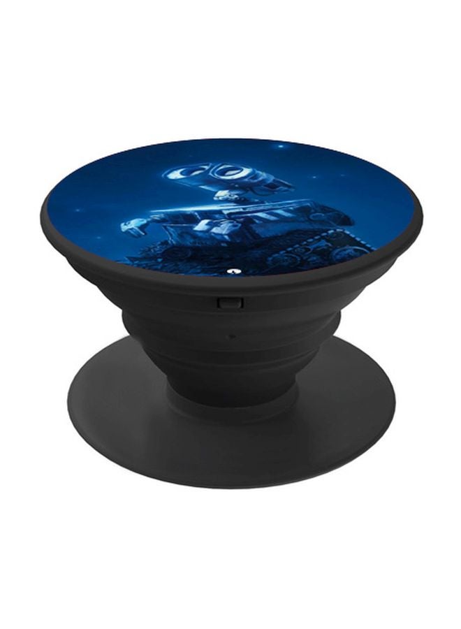 بي بي حامل هاتف منبثق مزين بطبعة أسود/أزرق/رمادي - Image 1