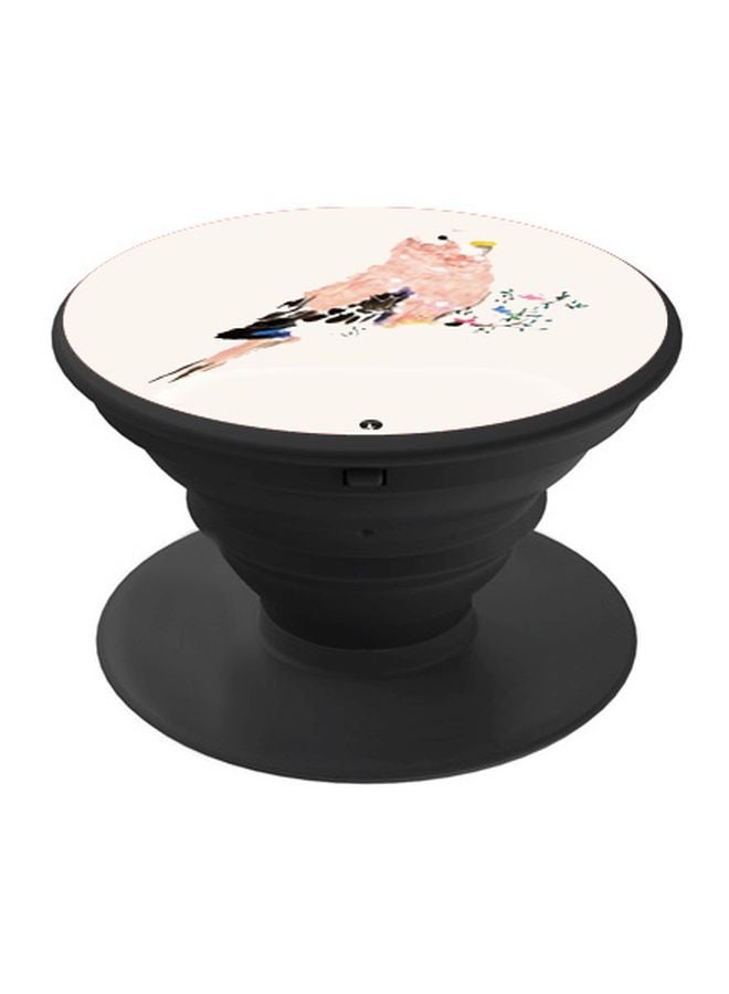BP Printed Pop Socket Phone Holder Pink/Black/Beige - Image 1
