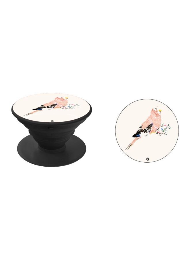 BP Printed Pop Socket Phone Holder Pink/Black/Beige - Image 2