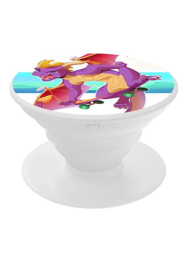 BP Printed Pop Socket Phone Holder Purple/Blue/White - Image 1