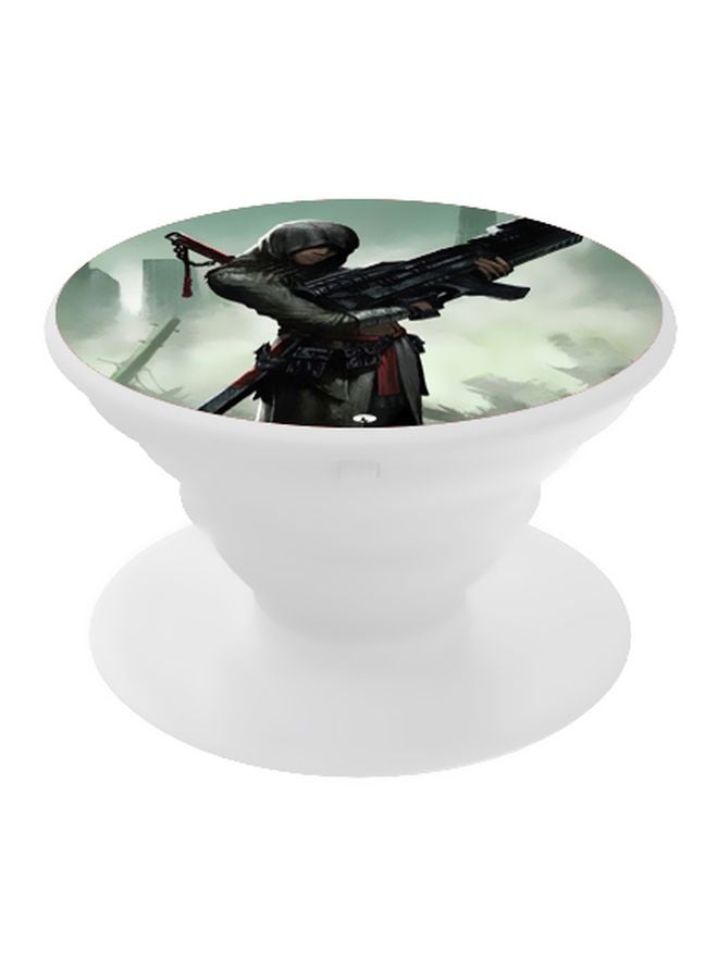 بي بي حامل هاتف منبثق مزين بطبعة أخضر/أسود/أبيض - Image 1