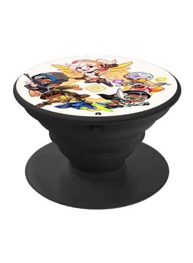 BP Printed Pop Socket Phone Holder Black/White/Blue - Image 1