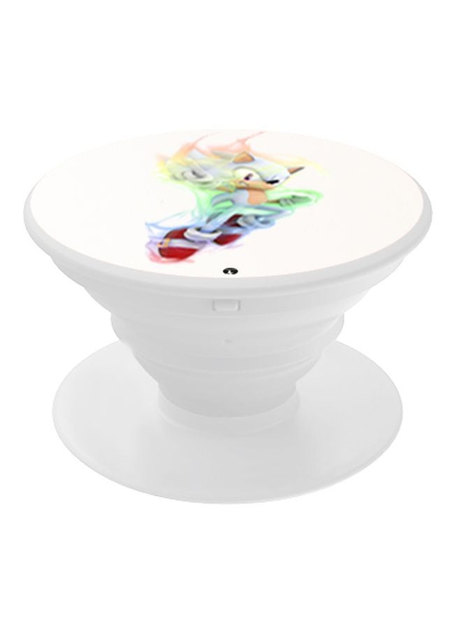 BP Printed Pop Socket Phone Holder White/Green/Blue - Image 1