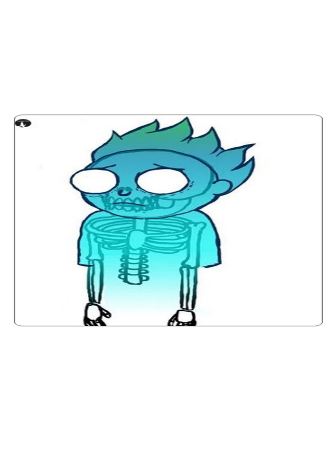 BP Printed Anti-Slip Gaming Mouse Pad White/Blue/Green - Image 1