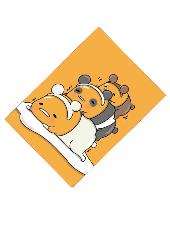 BP Printed Anti-Slip Gaming Mouse Pad Yellow/White/Grey - Image 2