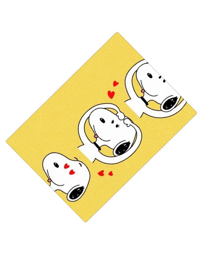 BP Printed Anti-Slip Gaming Mouse Pad Yellow/White/Black - Image 2
