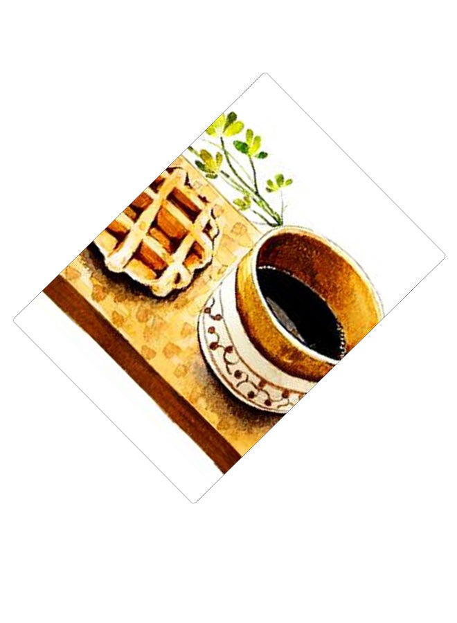 بي بي لوحة ماوس ألعاب بتصميم مضادة للانزلاق وبنمط مطبوع بني/أبيض/أخضر - Image 2