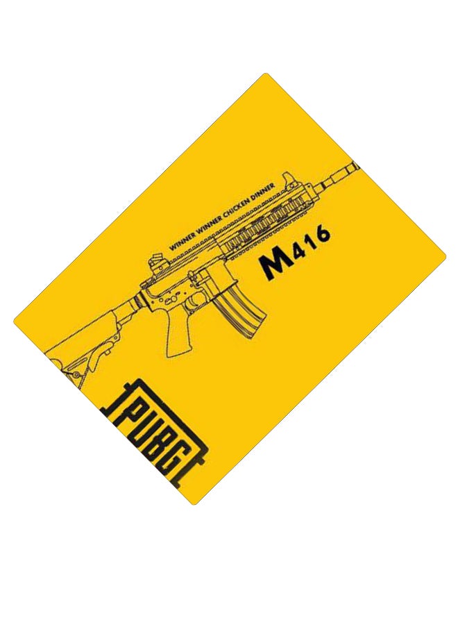 BP Printed Anti-Slip Gaming Mouse Pad Yellow/Black - Image 2