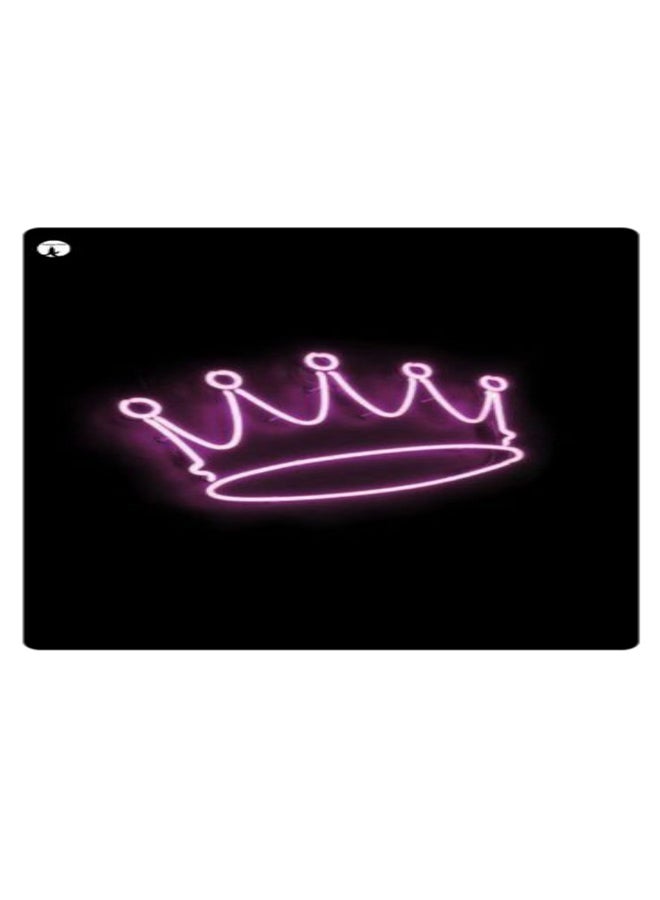 بي بي لوحة ماوس ألعاب بتصميم مضادة للانزلاق وبنمط مطبوع أسود/بنفسجي - Image 1