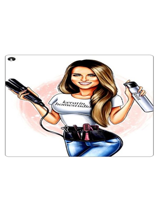 بي بي لوحة ماوس ألعاب بتصميم مضادة للانزلاق وبنمط مطبوع متعدد الألوان - Image 1