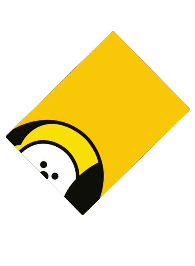 BP Printed Anti-Slip Gaming Mouse Pad Yellow/Black/White - Image 2